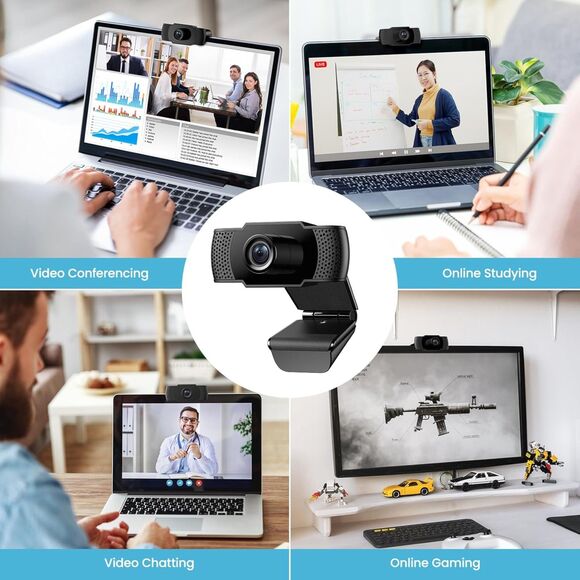 NIB- Wansview 106 - 1080P Webcam with Microphone - Picture 12 of 12